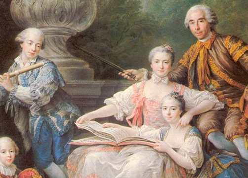 La famille de Sourches ou Concert champêtre.