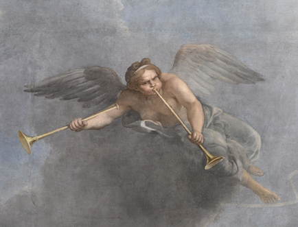 Toma de la ciudad de Gante, 1678 (detalle) por Charles Le Brun. Óleo sobre lienzo, marouflage, pintura sobre lienzo. Versailles, châteaux de Versailles et de Trianon (inv2935). © RMN-Grand Palais (Château de Versailles) / René-Gabriel Ojéda / Franck Raux / montage Dominique Couto